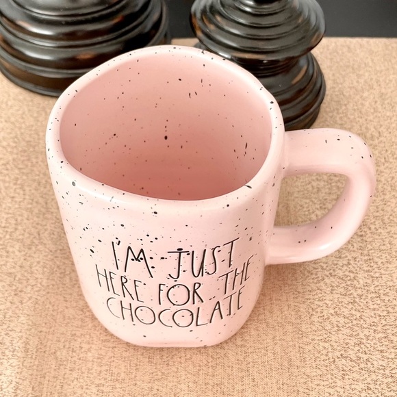 🆕Rae Dunn I’M JUST HERE FOR THE CHOCOLATE Ceramic Mug - Picture 3 of 3